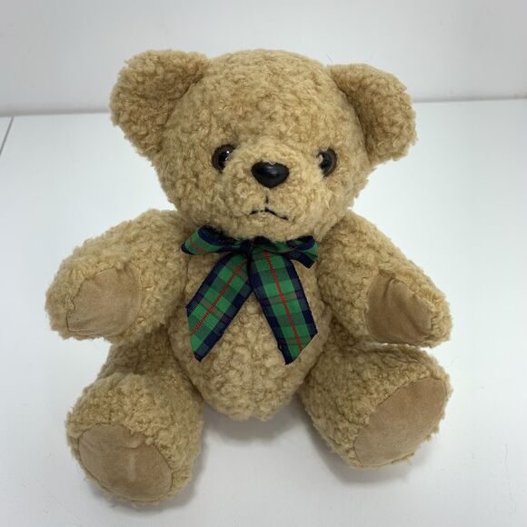 Rare Elizabeth Arden Plush Teddy Bear Tight Knit Seated 10” Classic - Picture 2 of 5